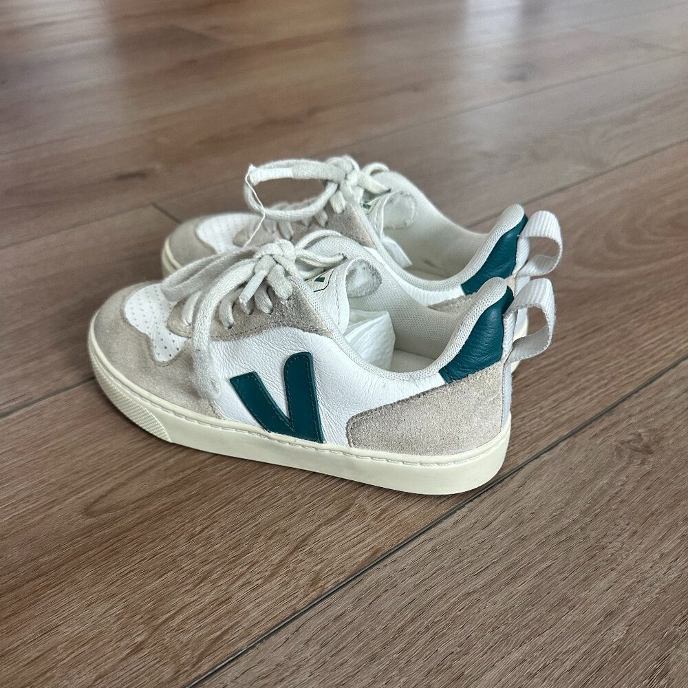 Veja V-10 Kids Tie Up Shoes